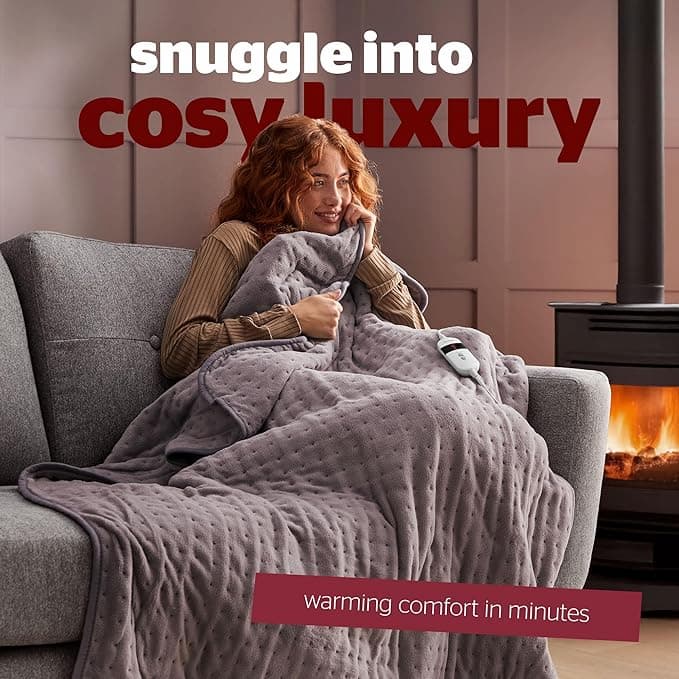 silentnight-luxury-heated-throw-3 نمای پتو حرارتی نرم Silentnight