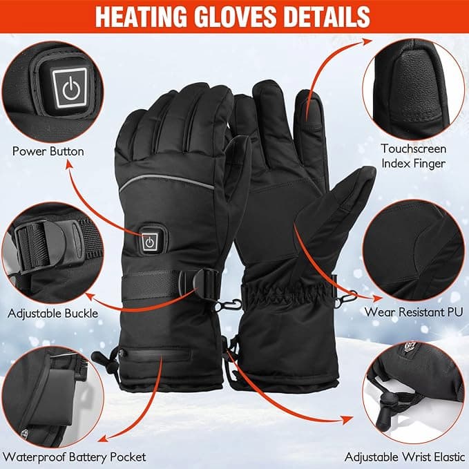Heated-Gloves-for-Men-Women-Eschen-5 دستکش گرمایشی 6000 میلی آمپر Eschen